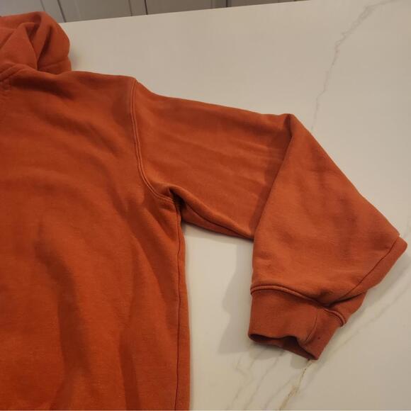 Carhartt Mens  Orange Hoodie Sweatshirt  Acid Wash  size Large - Picture 14 of 14